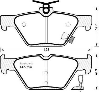 Valeo 671494 - Гальмівні колодки, дискові гальма autocars.com.ua