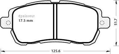 MGA 1289 - Тормозные колодки, дисковые, комплект autodnr.net