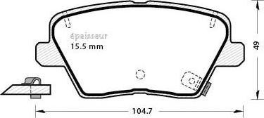 MGA 1308 - Гальмівні колодки, дискові гальма autocars.com.ua