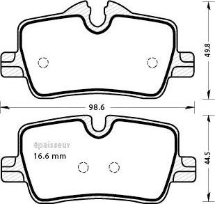 Raicam RA.1262.0 - Гальмівні колодки, дискові гальма autocars.com.ua