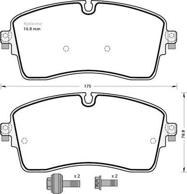 MGA 1326 - Тормозные колодки, дисковые, комплект autodnr.net