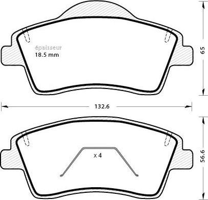 Sangsin Brake SP2588 - Гальмівні колодки, дискові гальма autocars.com.ua