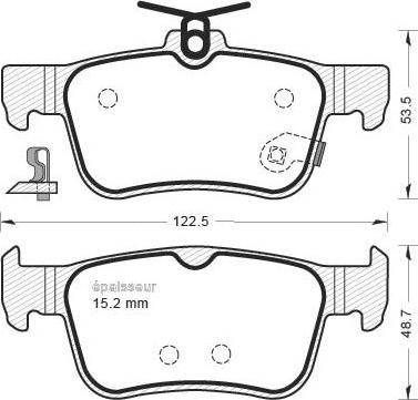 Valeo 670200 - Тормозные колодки, дисковые, комплект autodnr.net