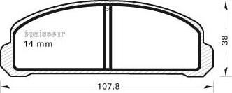 MGA 133 - Гальмівні колодки, дискові гальма autocars.com.ua