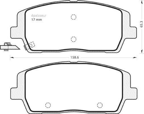 MGA 1383 - Гальмівні колодки, дискові гальма autocars.com.ua