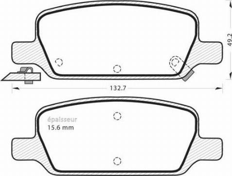 MGA 1398 - Гальмівні колодки, дискові гальма autocars.com.ua