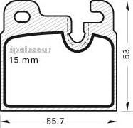 Delphi LUP443 - Тормозные колодки, дисковые, комплект avtokuzovplus.com.ua