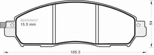 MGA 1404 - Тормозные колодки, дисковые, комплект autodnr.net