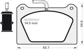 MGA 149 - Гальмівні колодки, дискові гальма autocars.com.ua