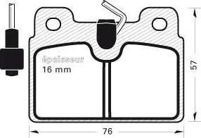 BENDIX 330158 - Тормозные колодки, дисковые, комплект avtokuzovplus.com.ua