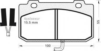 MGA 187 - Гальмівні колодки, дискові гальма autocars.com.ua
