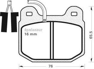 HELLA 8DB 355 017-581 - Гальмівні колодки, дискові гальма autocars.com.ua