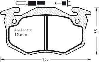 MGA 202 - Гальмівні колодки, дискові гальма autocars.com.ua