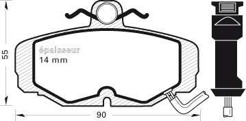 MGA 209 - Гальмівні колодки, дискові гальма autocars.com.ua