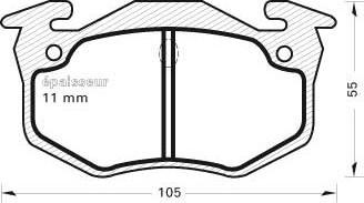 MGA 212 - Гальмівні колодки, дискові гальма autocars.com.ua