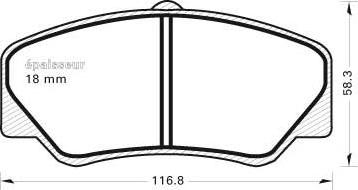 MGA 217 - Гальмівні колодки, дискові гальма autocars.com.ua