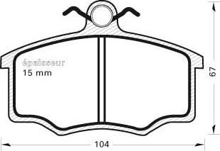 MGA 229 - Гальмівні колодки, дискові гальма autocars.com.ua