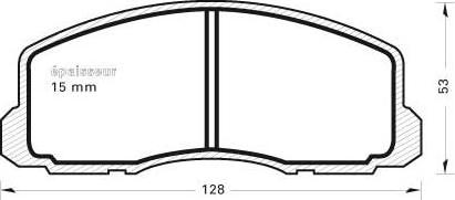 MGA 261 - Гальмівні колодки, дискові гальма autocars.com.ua