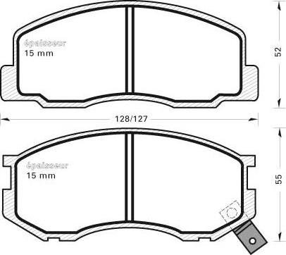 MGA 267 - Гальмівні колодки, дискові гальма autocars.com.ua