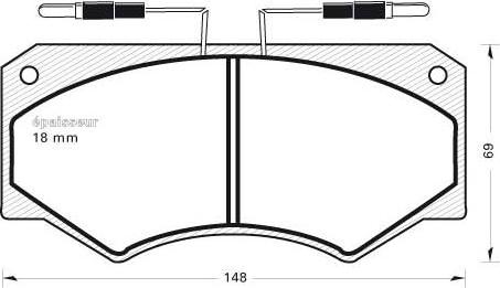 MGA 269 - Гальмівні колодки, дискові гальма autocars.com.ua