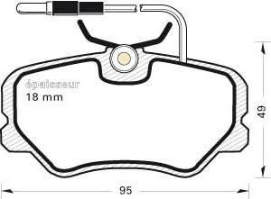 Valeo 670353 - Тормозные колодки, дисковые, комплект avtokuzovplus.com.ua