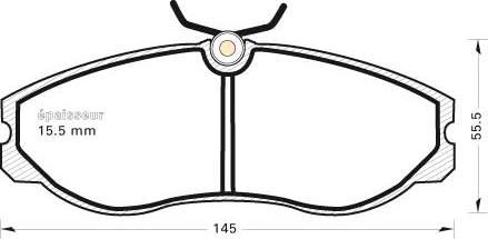 MGA 340 - Тормозные колодки, дисковые, комплект autodnr.net