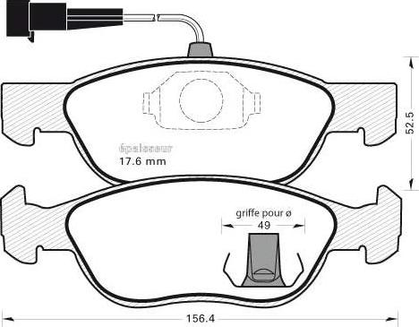 Magneti Marelli BP0342 - Гальмівні колодки, дискові гальма autocars.com.ua