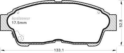 MGA 375 - Гальмівні колодки, дискові гальма autocars.com.ua