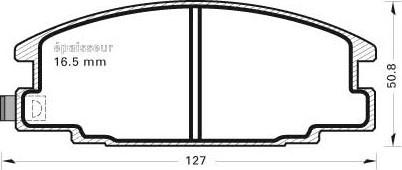 MGA 384 - Гальмівні колодки, дискові гальма autocars.com.ua