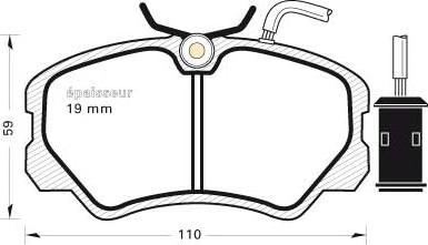 Motaquip VBP612 - Гальмівні колодки, дискові гальма autocars.com.ua