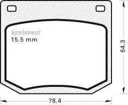 ATE 602904 - Гальмівні колодки, дискові гальма autocars.com.ua