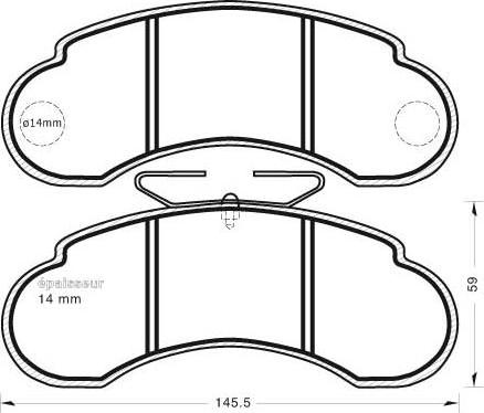 Metzger 109-1152 - Тормозные колодки, дисковые, комплект avtokuzovplus.com.ua