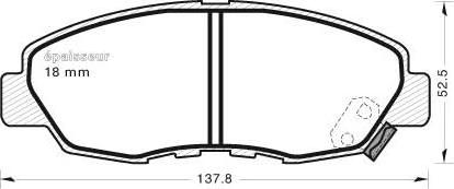 MGA 414 - Гальмівні колодки, дискові гальма autocars.com.ua