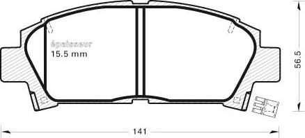 MGA 435 - Гальмівні колодки, дискові гальма autocars.com.ua