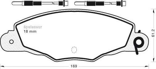 MGA 444 - Гальмівні колодки, дискові гальма autocars.com.ua