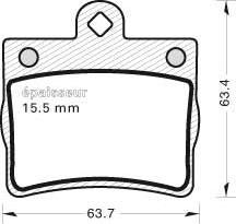 MGA 452 - Тормозные колодки, дисковые, комплект autodnr.net