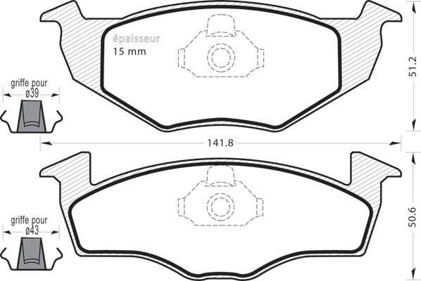 MGA 477 - Гальмівні колодки, дискові гальма autocars.com.ua