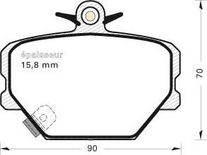 BENDIX 571995 - Гальмівні колодки, дискові гальма autocars.com.ua