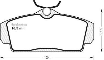 MGA 502 - Гальмівні колодки, дискові гальма autocars.com.ua