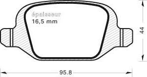 MGA 510 - Гальмівні колодки, дискові гальма autocars.com.ua