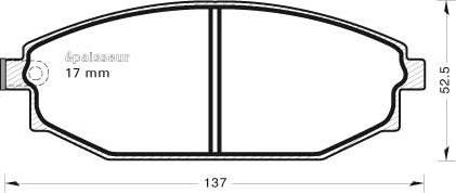 MGA 511 - Гальмівні колодки, дискові гальма autocars.com.ua