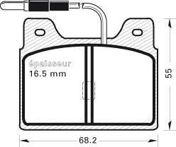 Lucas Electrical GDB 803 - Тормозные колодки, дисковые, комплект avtokuzovplus.com.ua