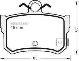 MGA 524 - Тормозные колодки, дисковые, комплект autodnr.net