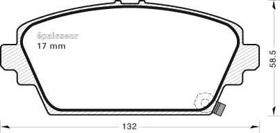 MGA 534 - Гальмівні колодки, дискові гальма autocars.com.ua