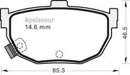 MGA 577 - Гальмівні колодки, дискові гальма autocars.com.ua