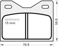 MGA 57 - Гальмівні колодки, дискові гальма autocars.com.ua