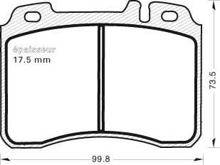 MGA 584 - Тормозные колодки, дисковые, комплект autodnr.net