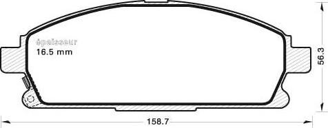 MGA 617 - Гальмівні колодки, дискові гальма autocars.com.ua