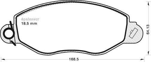 MGA 646 - Гальмівні колодки, дискові гальма autocars.com.ua