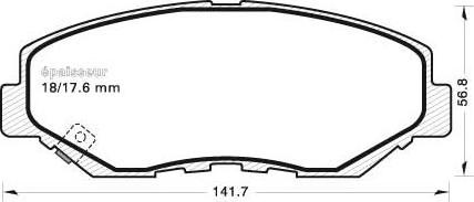 MGA 684 - Гальмівні колодки, дискові гальма autocars.com.ua